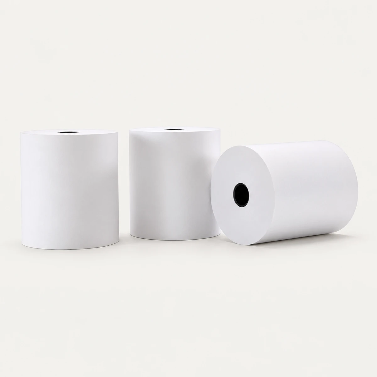 80 × 70 mm Thermal Paper Rolls with Plastic Core